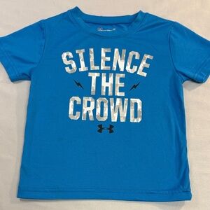 Under Armour - Kids 2T Blue 'Silence the Crowd' Tee